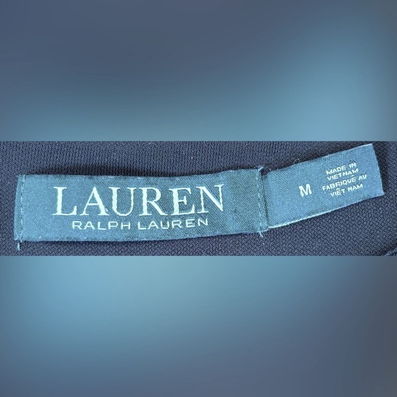 Lauren Ralph Lauren Black Soft Short Sleeve Jumpsuit, Elastic Waist & Pockets, M - Picture 13 of 16